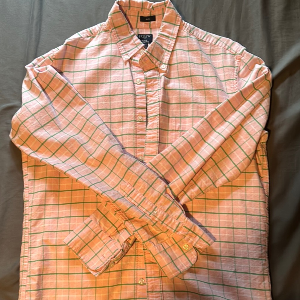 J. Crew Pink Lightweight Casual Button Down Shirt